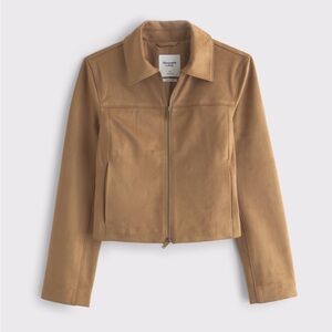 Abercrombie & Fitch Women's Camel Suede Jacket